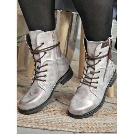 Bottines femme Alyson argent