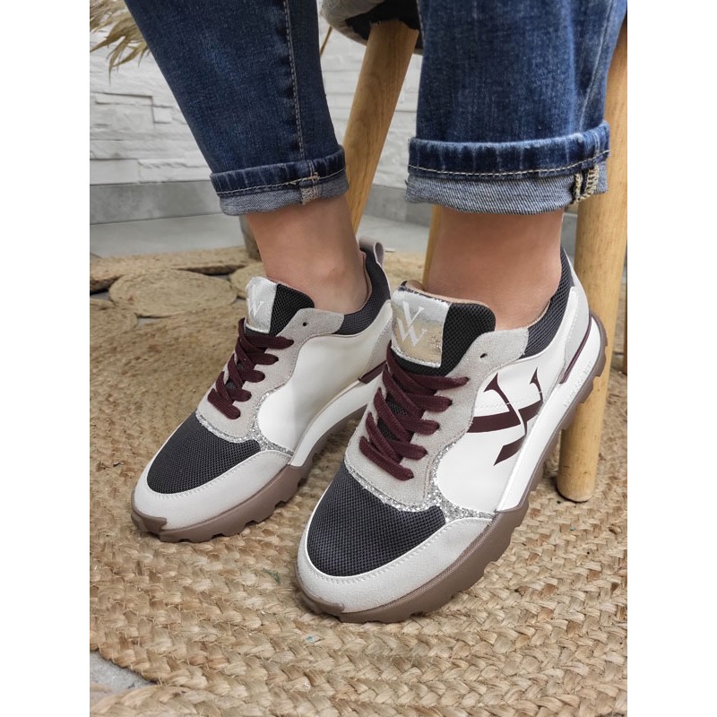 Sneakers grises femme on sale