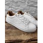 Baskets homme Kaporal Darmy blanches/camel