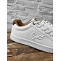 Baskets homme Kaporal Darmy blanches/camel