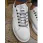 Baskets femme sneakers LPB Jone blanches et argent