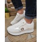 Baskets femme sneakers LPB Jale blanches