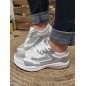 Baskets sportswear femme Pepe Jeans dave shine blanches