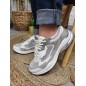 Baskets sportswear femme Pepe Jeans dave shine blanches