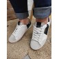 Baskets cuir femme Pepe Jeans lane glam blanches