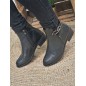 Bottines femme LPB Gisabel noires brillantes