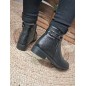 Bottines femme LPB Gisabel noires brillantes