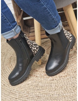 Bottines femme Amelia noires