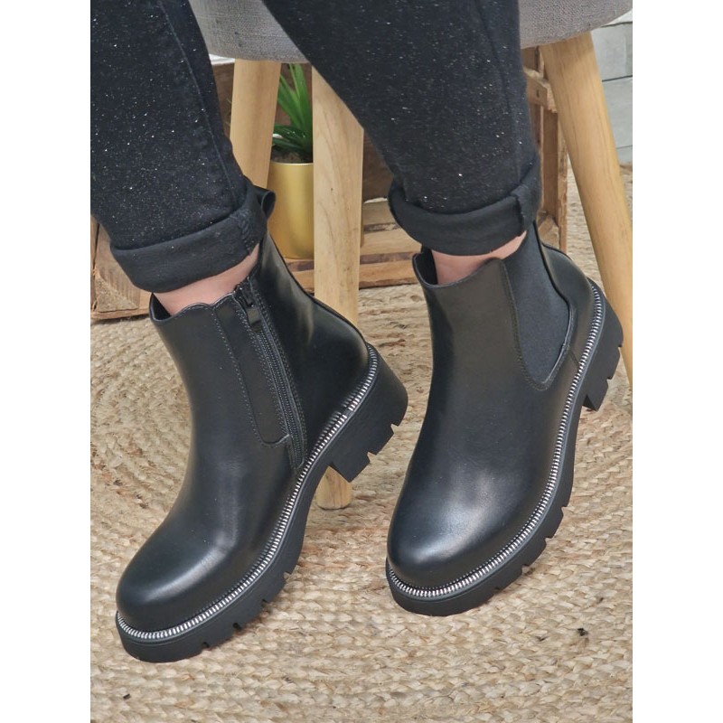 Bottines femme Ondine noires