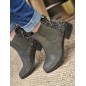 Bottines femme ruban Alba kaki