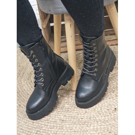 Bottines femme Justine noires