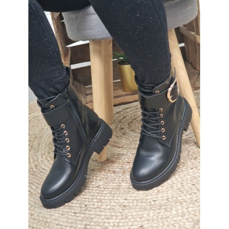 Bottines femme Greta noires