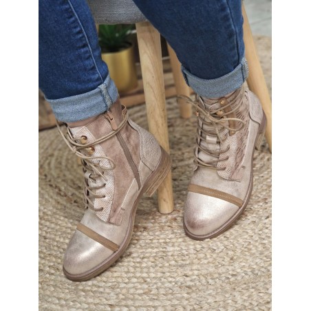 Bottines femme Noelly beiges