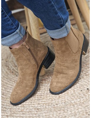 Bottines femme LPB Jazia camel