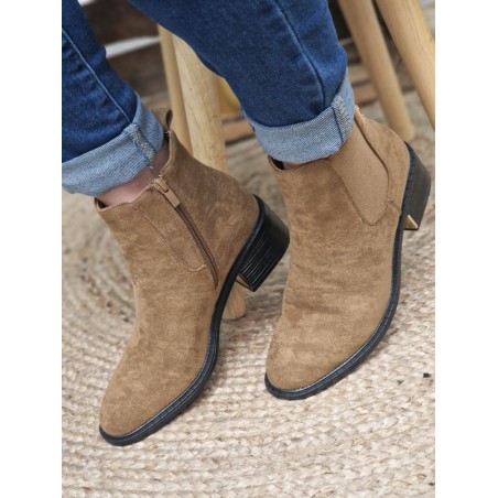 Bottines femme LPB Jazia camel