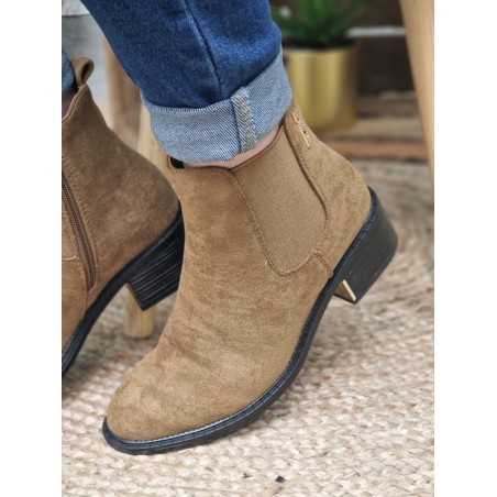 Bottines femme LPB Jazia camel