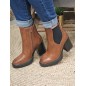 Bottines talon femme LPB Gasparine camel