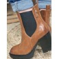 Bottines talon femme LPB Gasparine camel