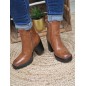 Bottines talon femme LPB Gasparine camel