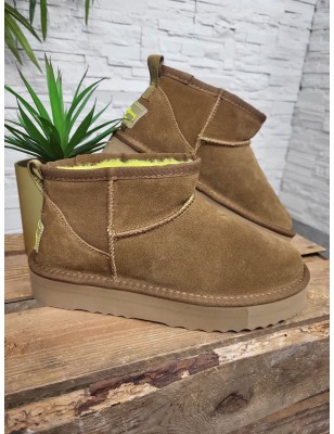 Boots fourrées femme Pepe Jeans Dissy young camel