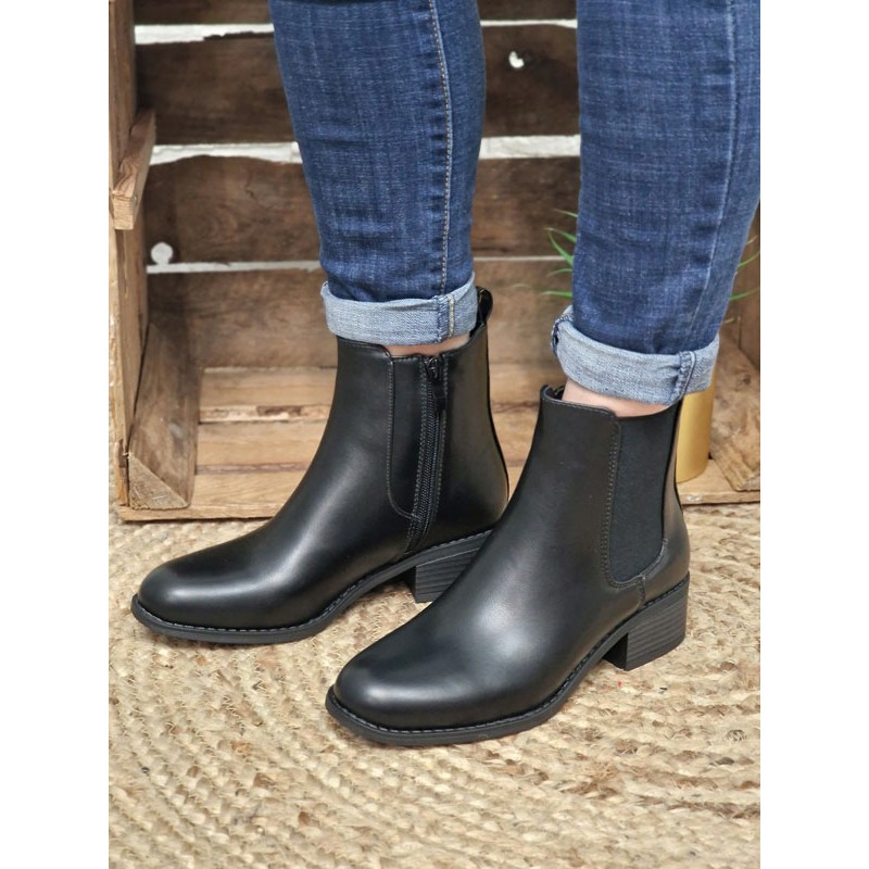 Bottines femme Alexia noires