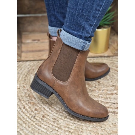 Bottines femme Alexia marron