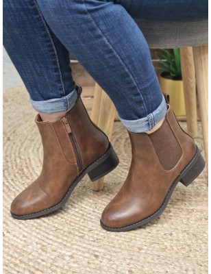 Bottines femme Alexia marron