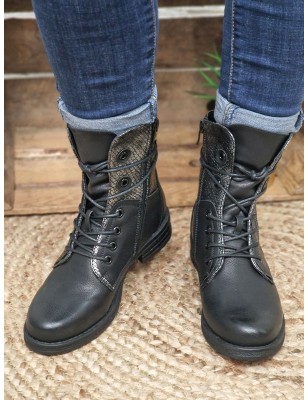 Bottines femme Astra noires