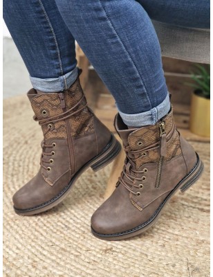 Bottines femme Astra marron