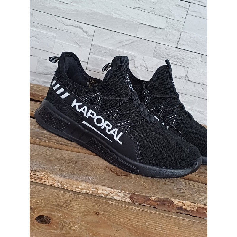 Baskets homme sneakers Kaporal Besto noires