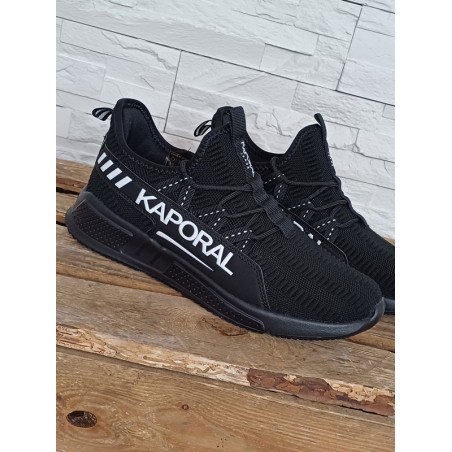 Baskets homme sneakers Kaporal Besto noires