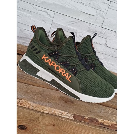 Baskets homme sneakers Kaporal Besto kaki