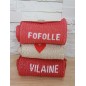 Chaussettes à paillettes "vilaine" rouges