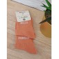 Chaussettes à paillettes duo "belle rebelle" orange