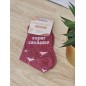 Chaussettes à paillettes "super connasse" rose foncé