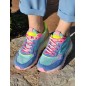 Baskets femme sneakers Victoria Luna bleues