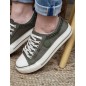 Baskets femme en toile LPB Indira kaki