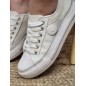 Baskets femme en toile LPB Indira blanches