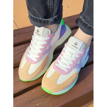 Baskets femme sneakers Victoria Cosmos multicolores